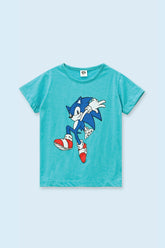 Boys Sonic Printed T-Shirt