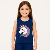 Girls Unicorn Printed T-Shirt