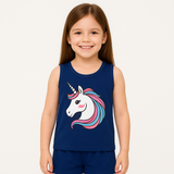 Girls Unicorn Printed T-Shirt