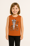 Girls Graphic Printed Vest
