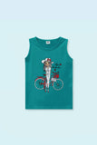 Girls Graphic Printed Vest