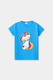 Girls Graphic Printed  T-Shirt