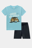 Boys Graphic Printed Shirt