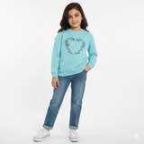 Girls Graphic Printed Hoodie