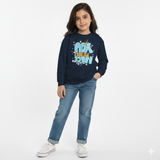 Girls Graphic Printed Hoodie