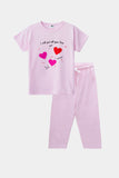 Girls Heart Printed SUIT
