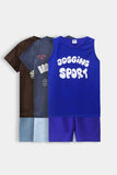 Printed Suit-Pack Of 3